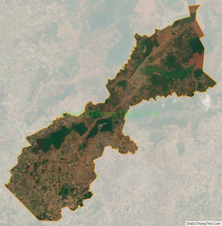 Bản đồ vệ tinh xã Ia Boòng, huyện Chư Prông