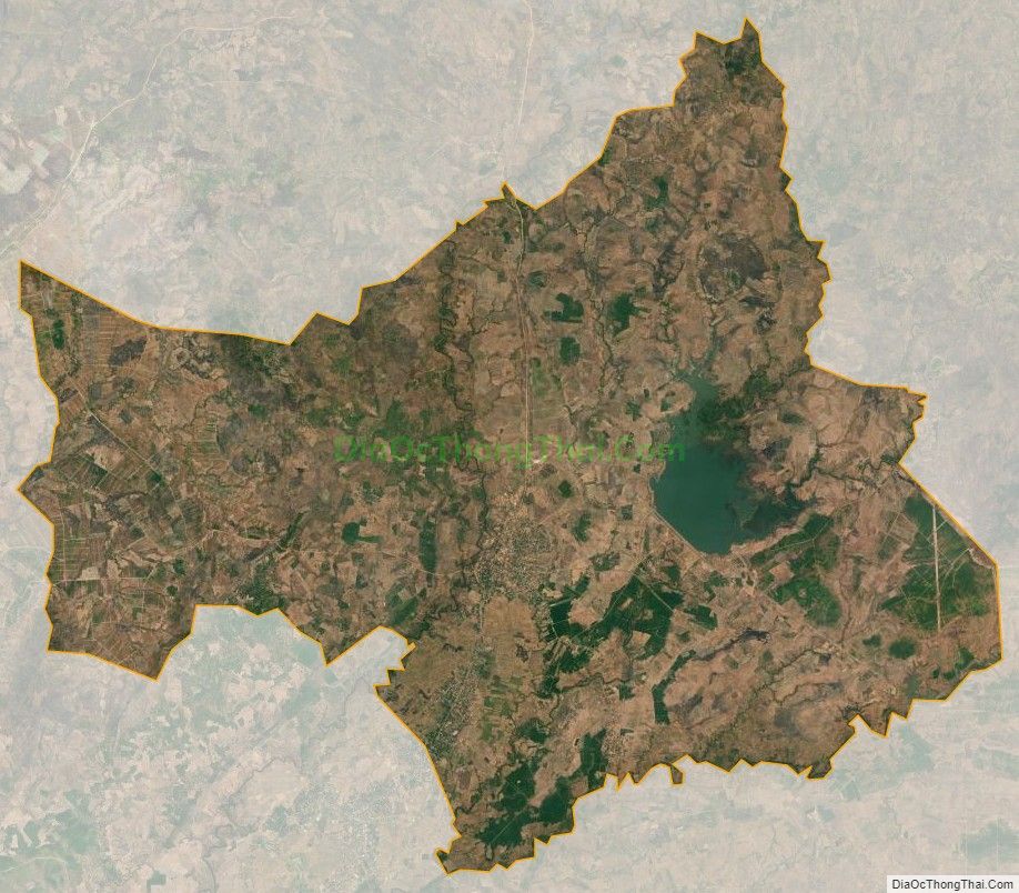 Bản đồ vệ tinh xã Ia Lâu, huyện Chư Prông