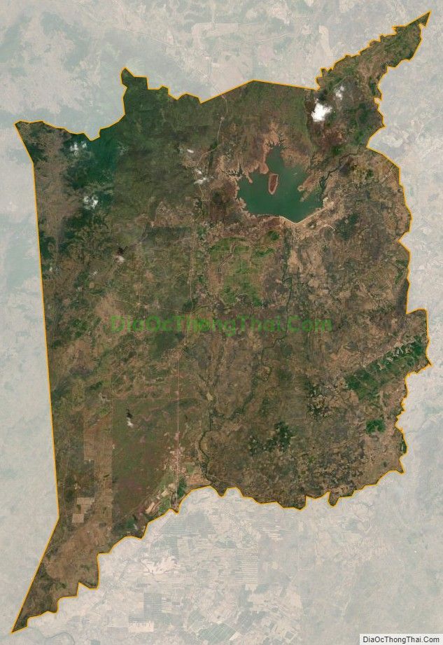 Bản đồ vệ tinh xã Ia Mơ, huyện Chư Prông
