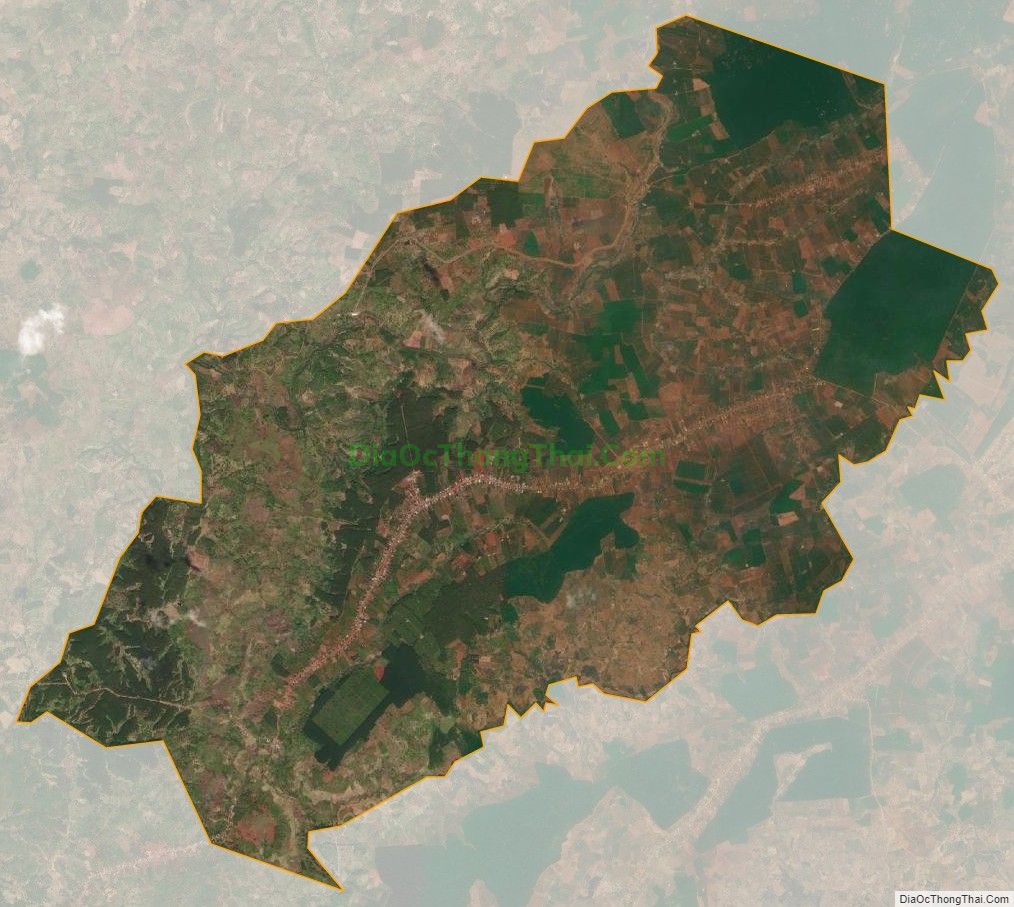 Bản đồ vệ tinh xã Ia O, huyện Chư Prông
