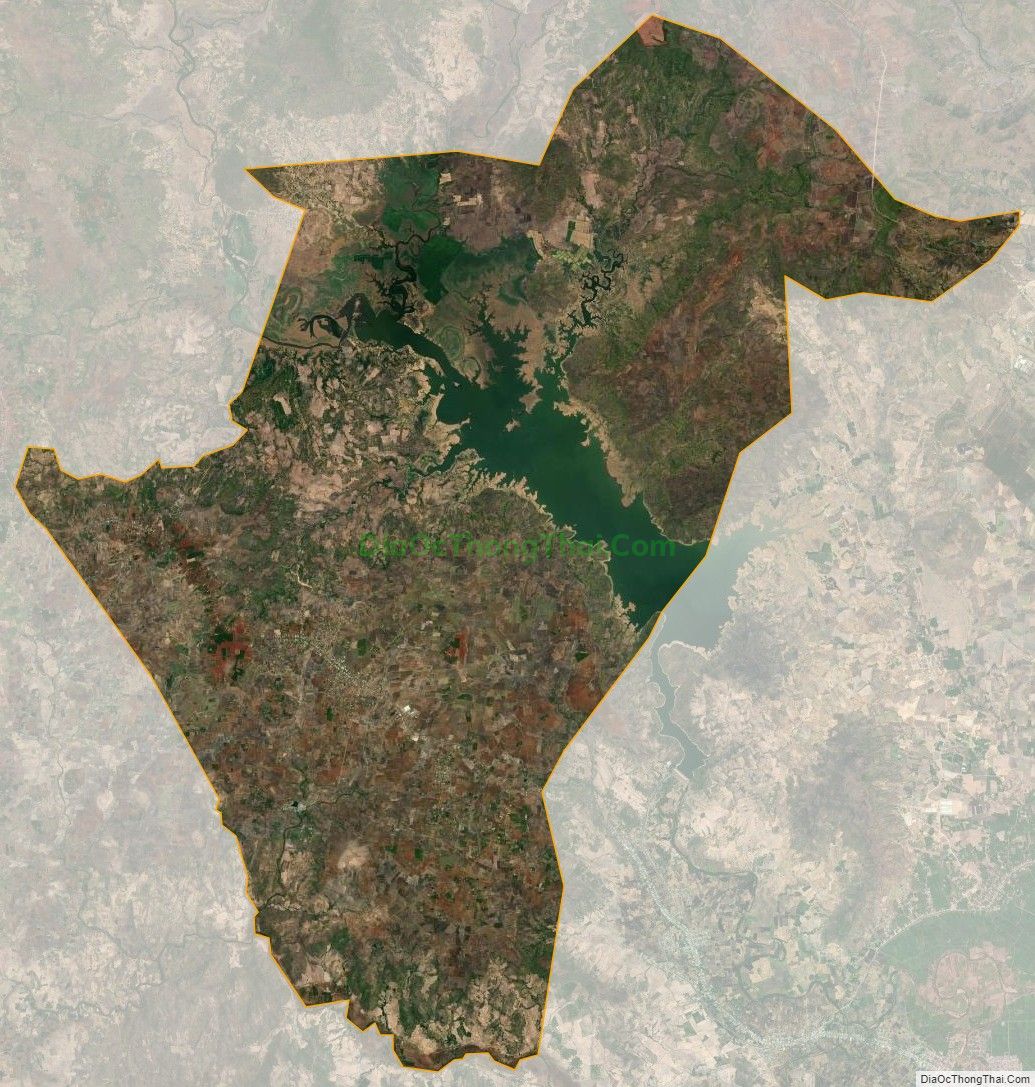 Bản đồ vệ tinh xã HBông, huyện Chư Sê