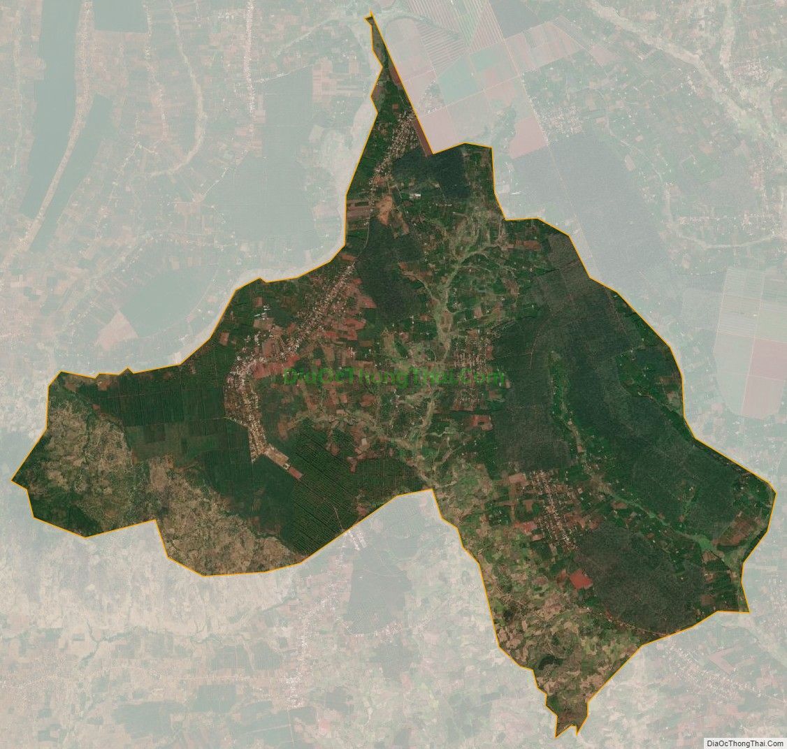 Bản đồ vệ tinh xã Ia Ko, huyện Chư Sê