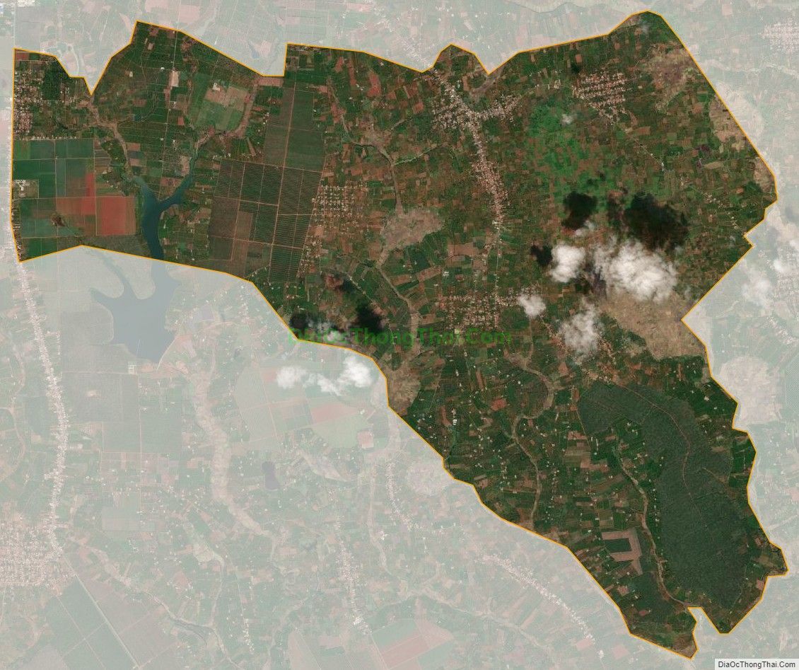 Bản đồ vệ tinh xã Ia Tiêm, huyện Chư Sê