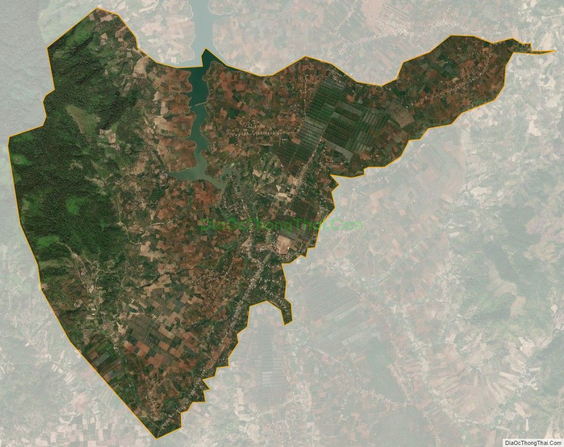 Bản đồ vệ tinh xã Đak Krong, huyện Đak Đoa