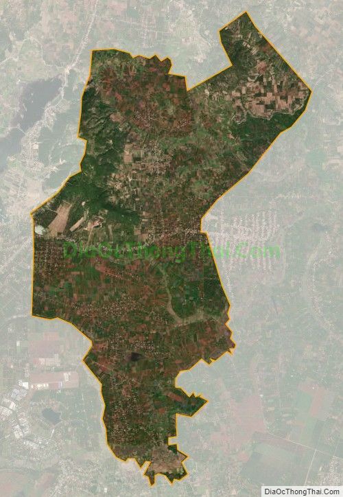 Bản đồ vệ tinh xã Hà Bầu, huyện Đak Đoa