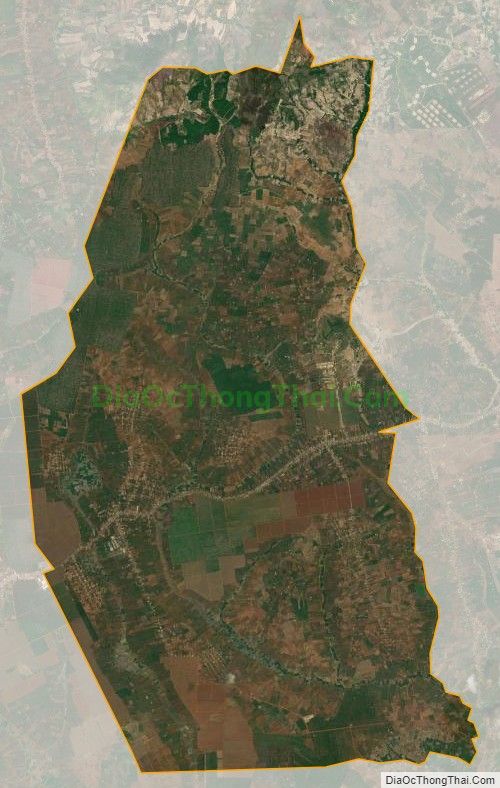 Bản đồ vệ tinh xã K' Dang, huyện Đak Đoa