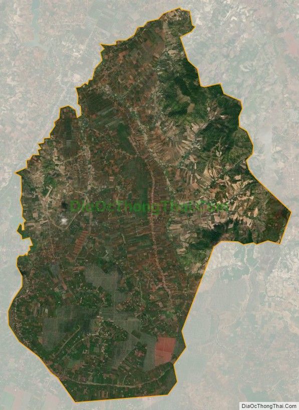 Bản đồ vệ tinh xã Kon Gang, huyện Đak Đoa