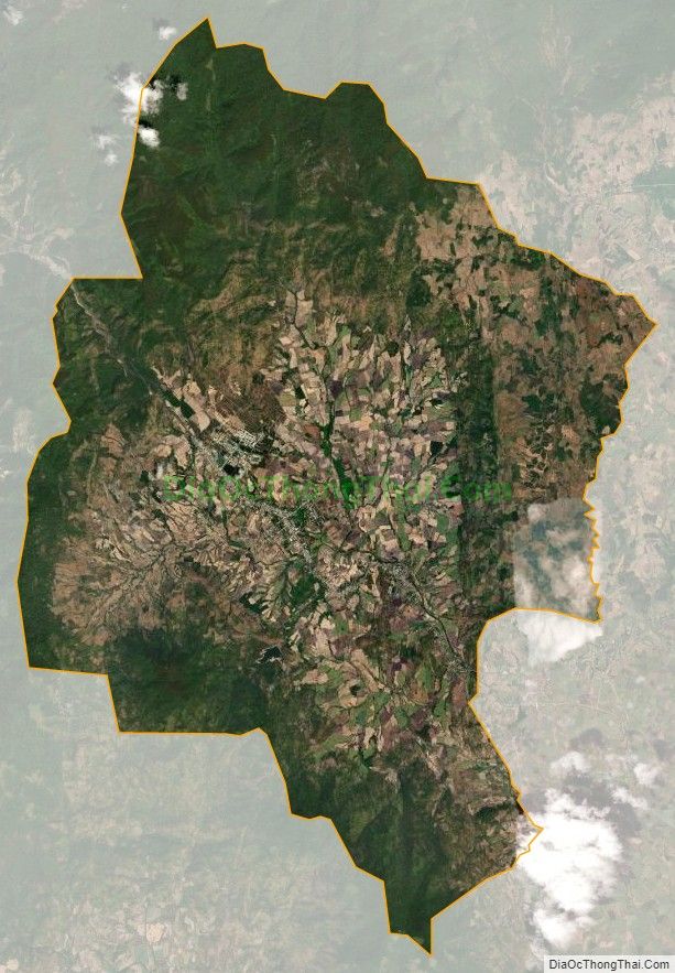 Bản đồ vệ tinh xã Hà Tam, huyện Đak Pơ