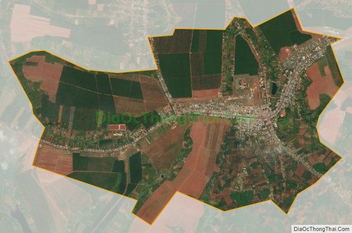 Bản đồ vệ tinh Thị trấn Chư Ty, huyện Đức Cơ
