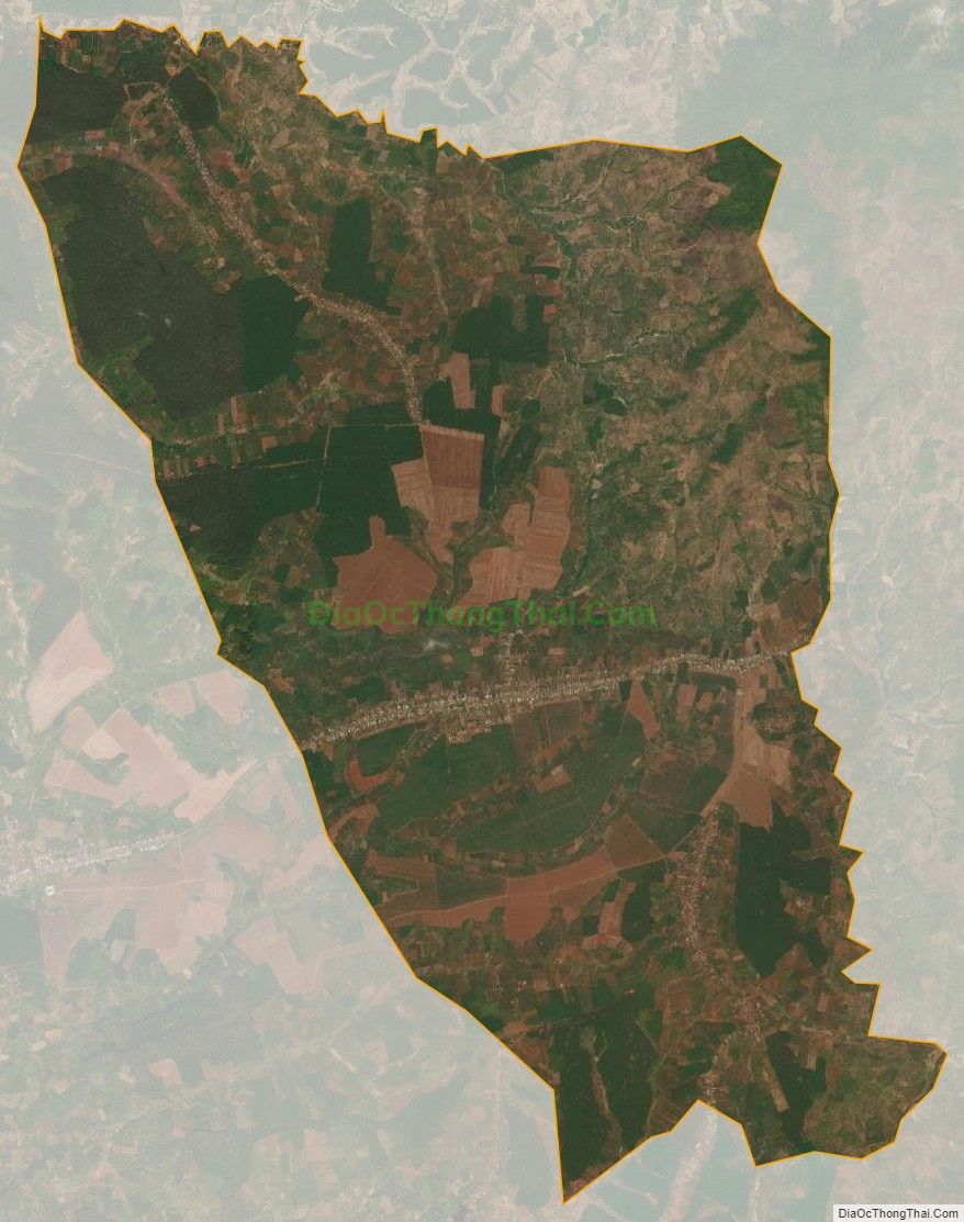 Bản đồ vệ tinh xã Ia Din, huyện Đức Cơ