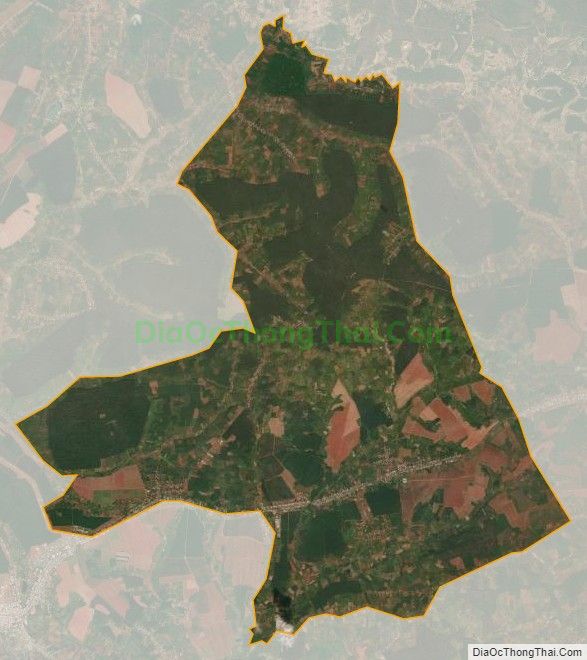 Bản đồ vệ tinh xã Ia Krêl, huyện Đức Cơ