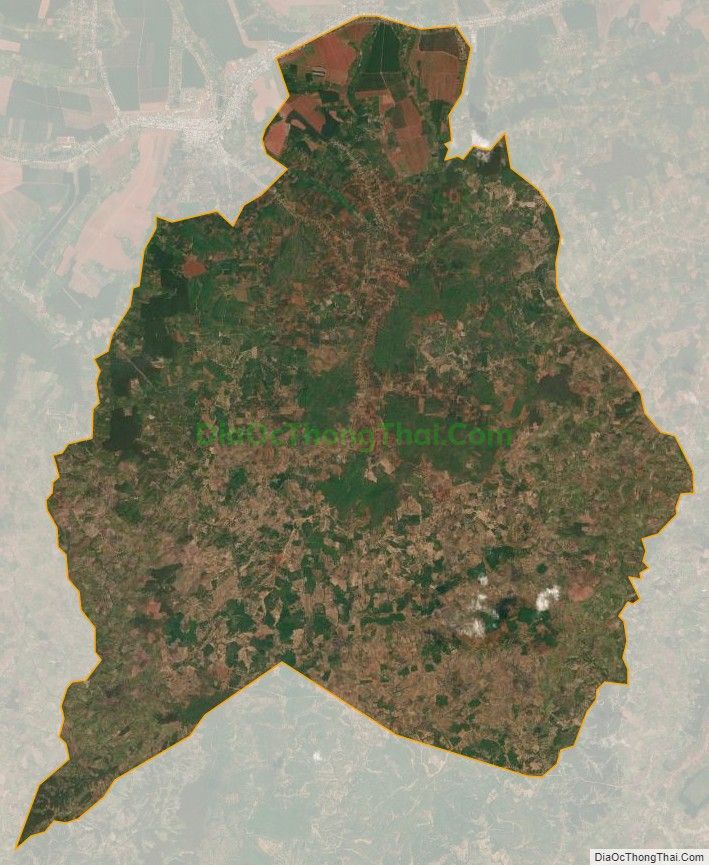 Bản đồ vệ tinh xã Ia Kriêng, huyện Đức Cơ