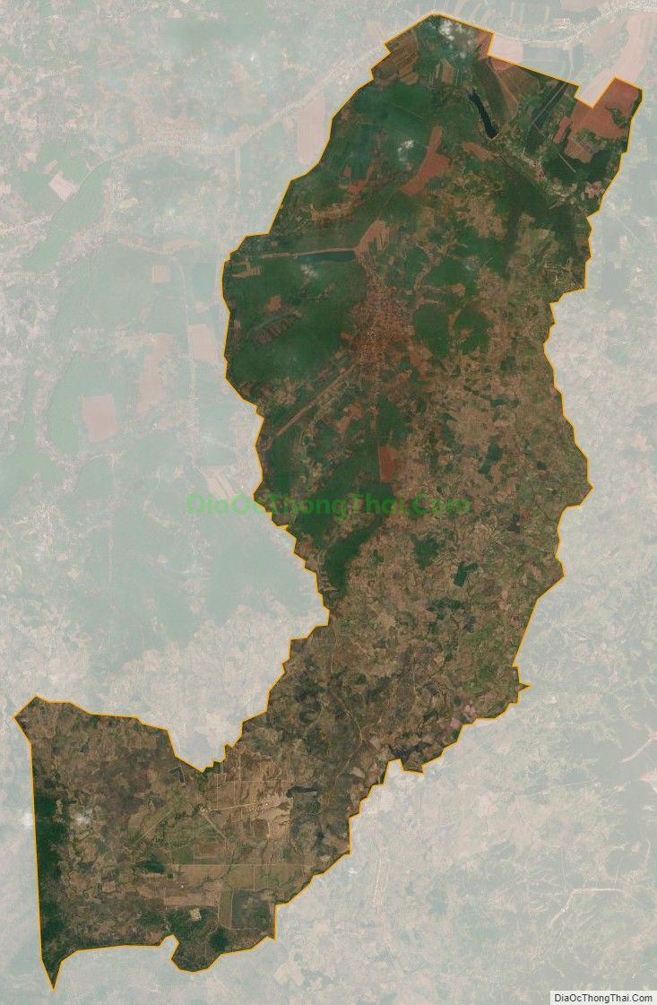 Bản đồ vệ tinh xã Ia Pnôn, huyện Đức Cơ