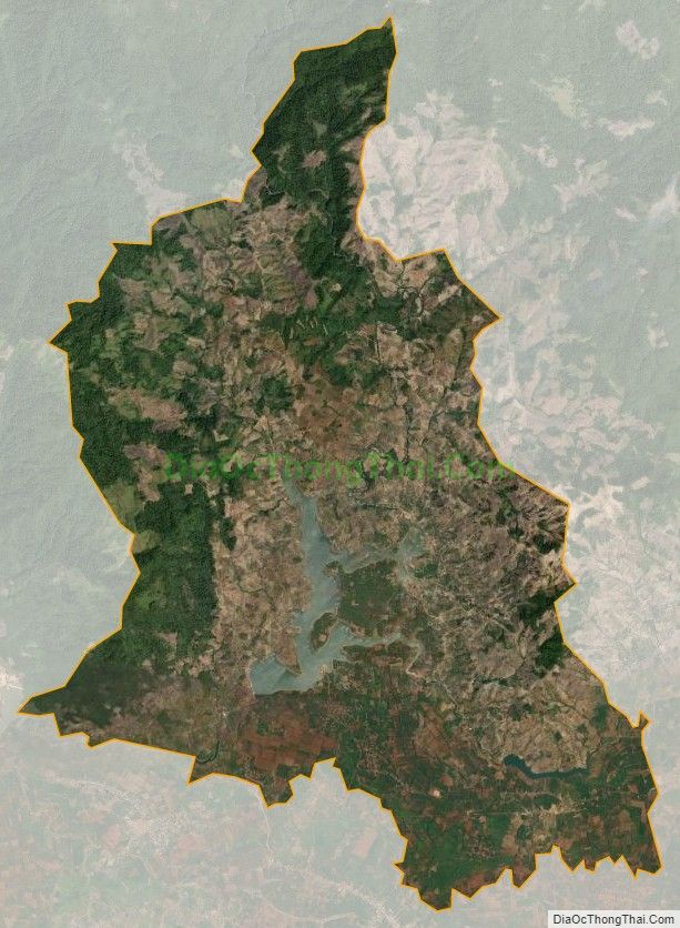 Bản đồ vệ tinh xã Ia Grăng, huyện Ia Grai