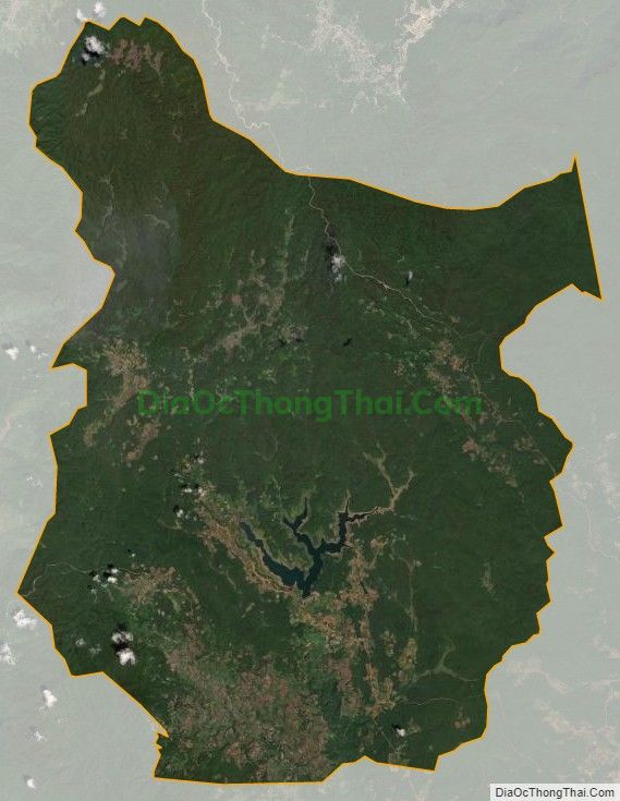 Bản đồ vệ tinh xã Đăk Roong, huyện Kbang