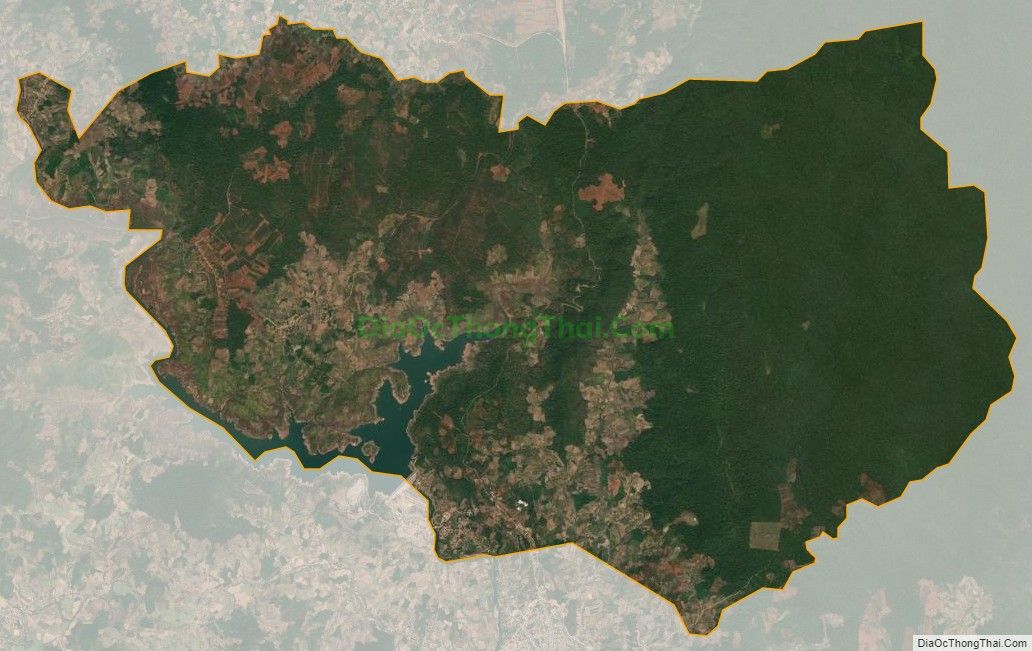 Bản đồ vệ tinh xã Đak SMar, huyện Kbang