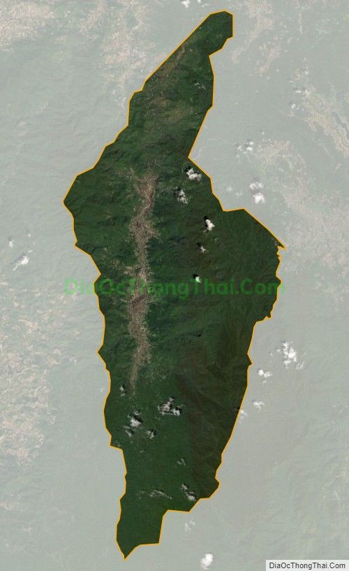 Bản đồ vệ tinh xã Kon Pne, huyện Kbang