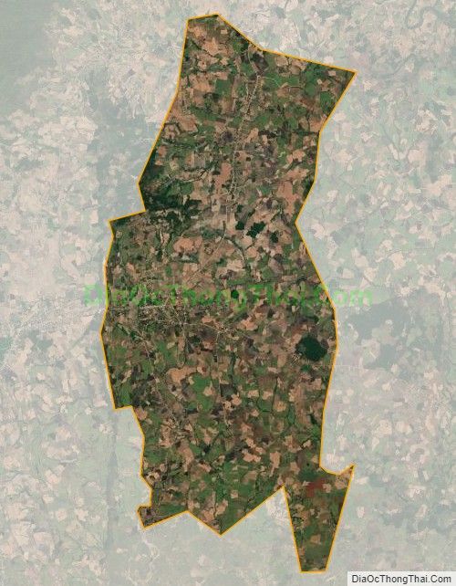 Bản đồ vệ tinh xã Kông Lơng Khơng, huyện Kbang