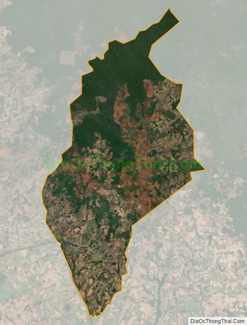 Bản đồ vệ tinh xã Nghĩa An, huyện Kbang