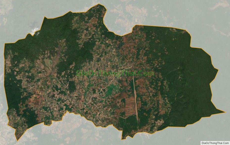 Bản đồ vệ tinh xã Sơ Pai, huyện Kbang