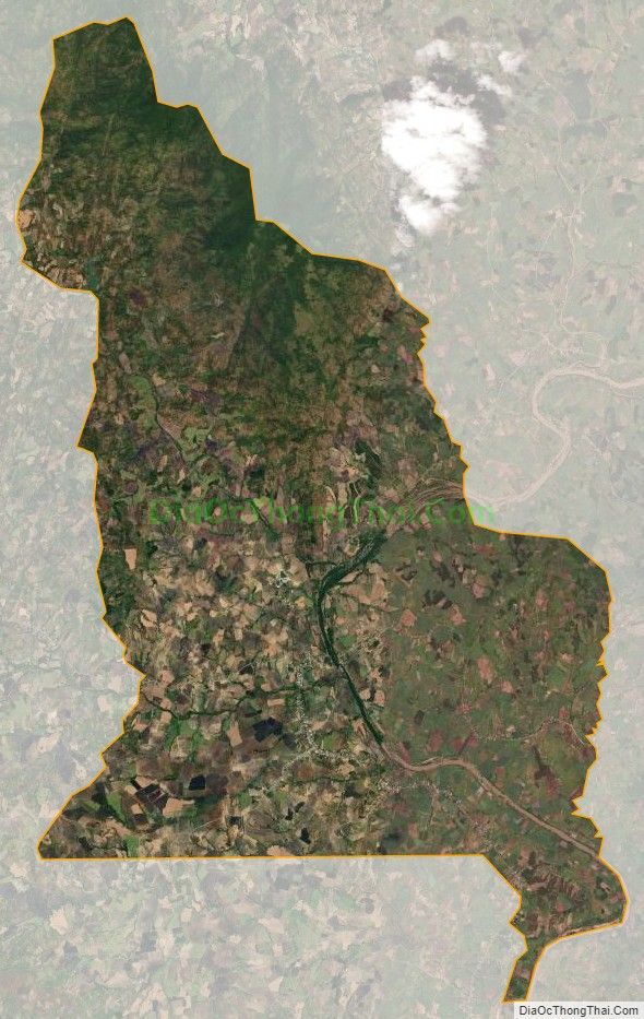 Bản đồ vệ tinh xã An Trung, huyện Kông Chro