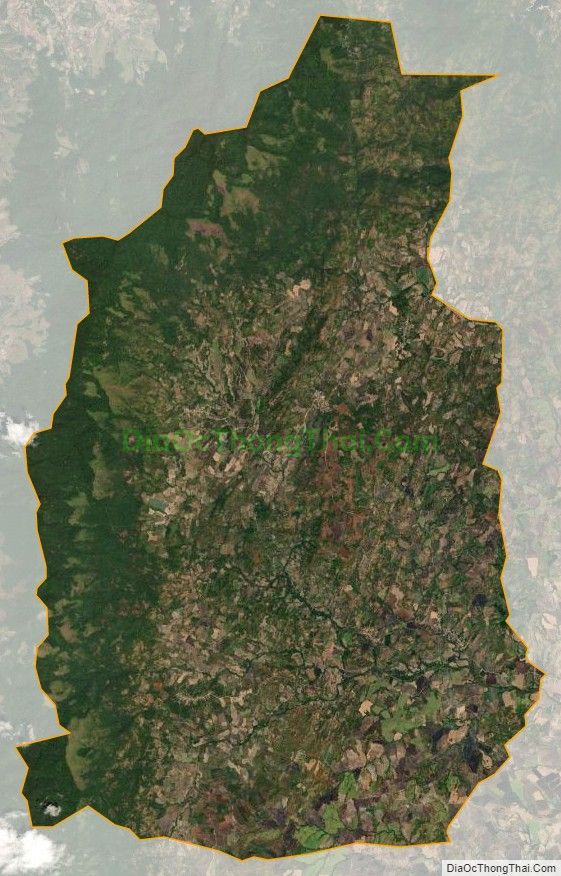 Bản đồ vệ tinh xã Chư Krêy, huyện Kông Chro