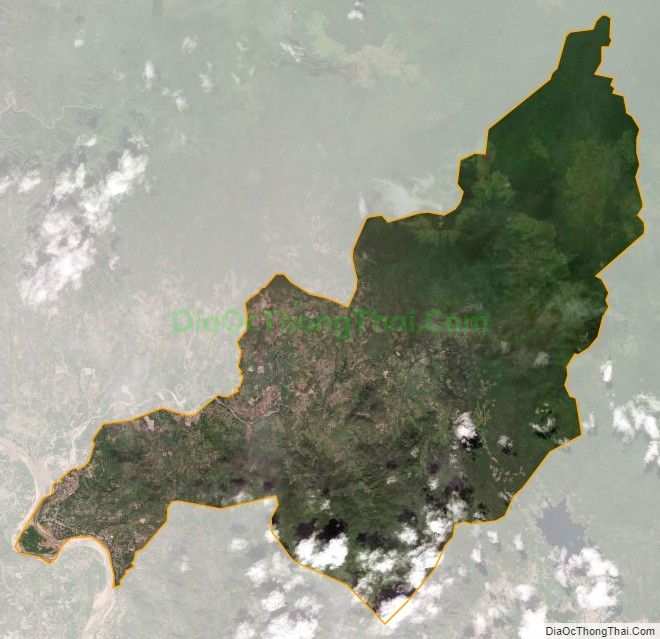 Bản đồ vệ tinh xã Chư Rcăm, huyện Krông Pa