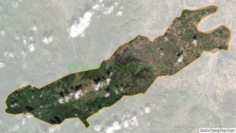 Bản đồ vệ tinh xã Ia HDreh, huyện Krông Pa