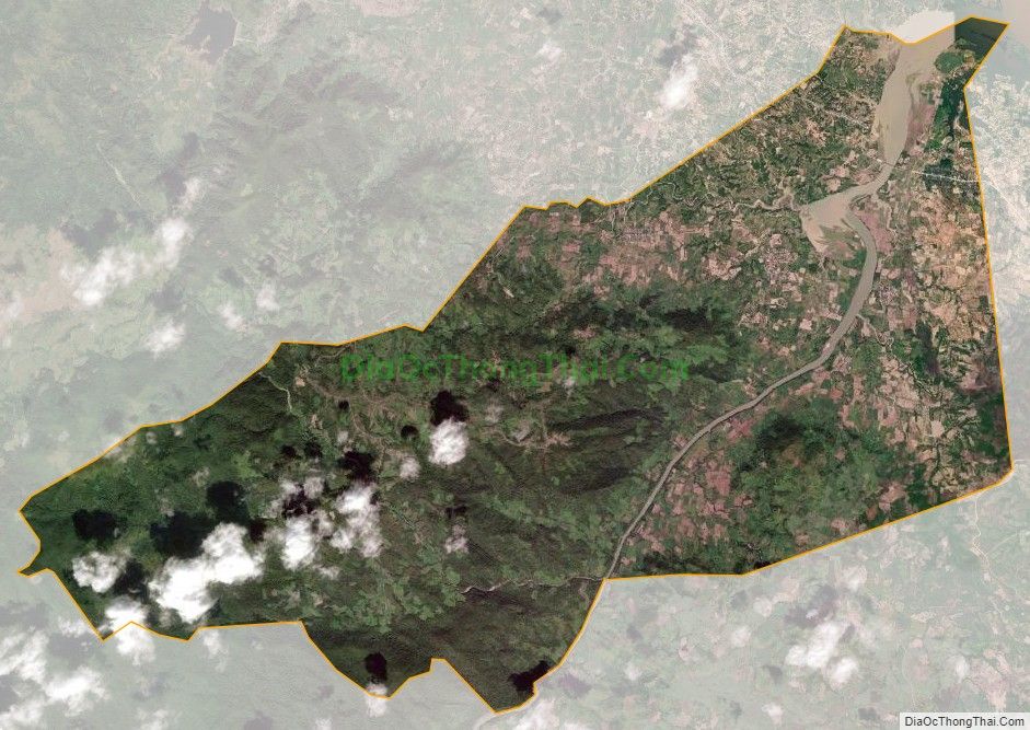 Bản đồ vệ tinh xã Krông Năng, huyện Krông Pa