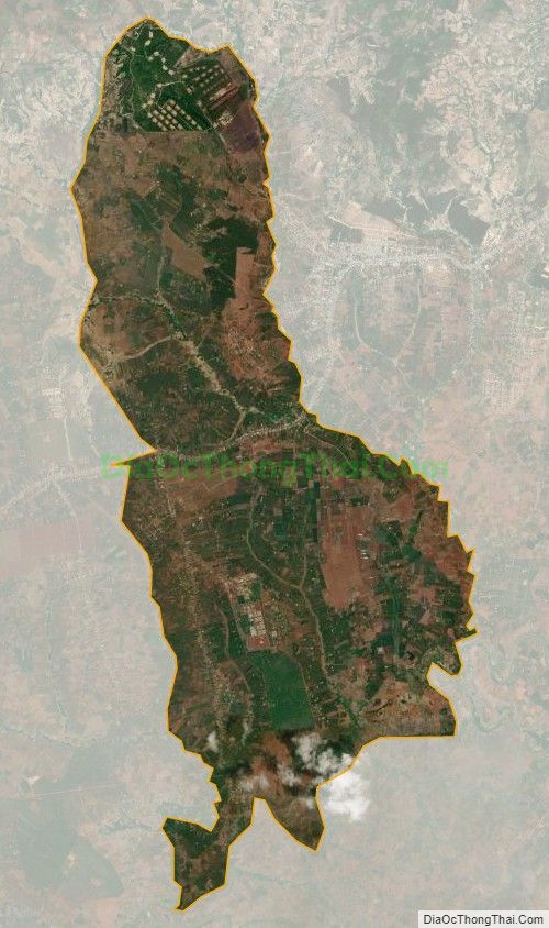 Bản đồ vệ tinh xã Đăk Djrăng, huyện Mang Yang