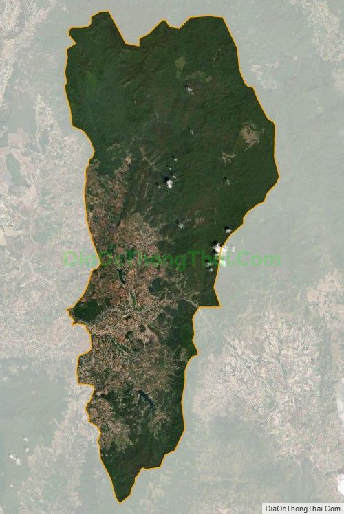 Bản đồ vệ tinh xã Hra, huyện Mang Yang
