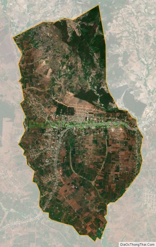 Bản đồ vệ tinh Thị trấn Kon Dơng, huyện Mang Yang
