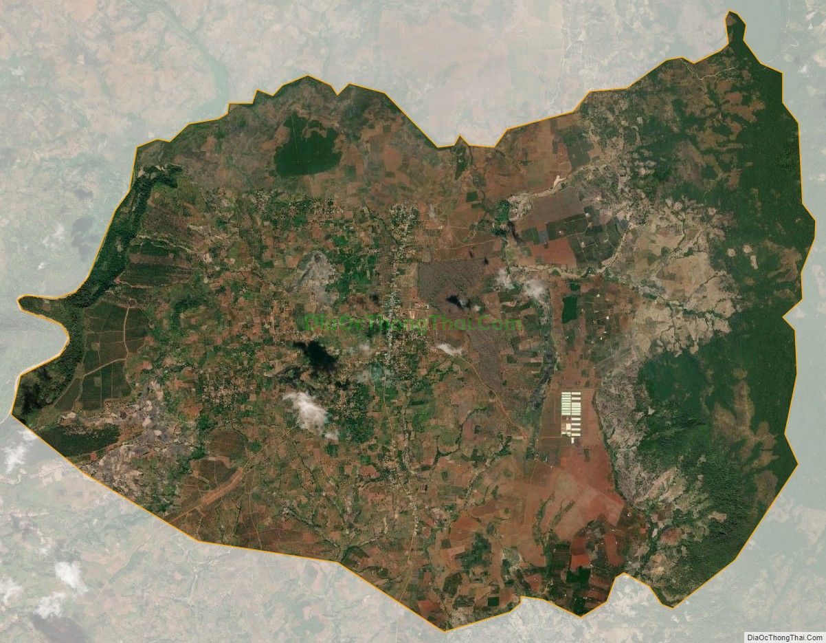 Bản đồ vệ tinh xã Kon Thụp, huyện Mang Yang