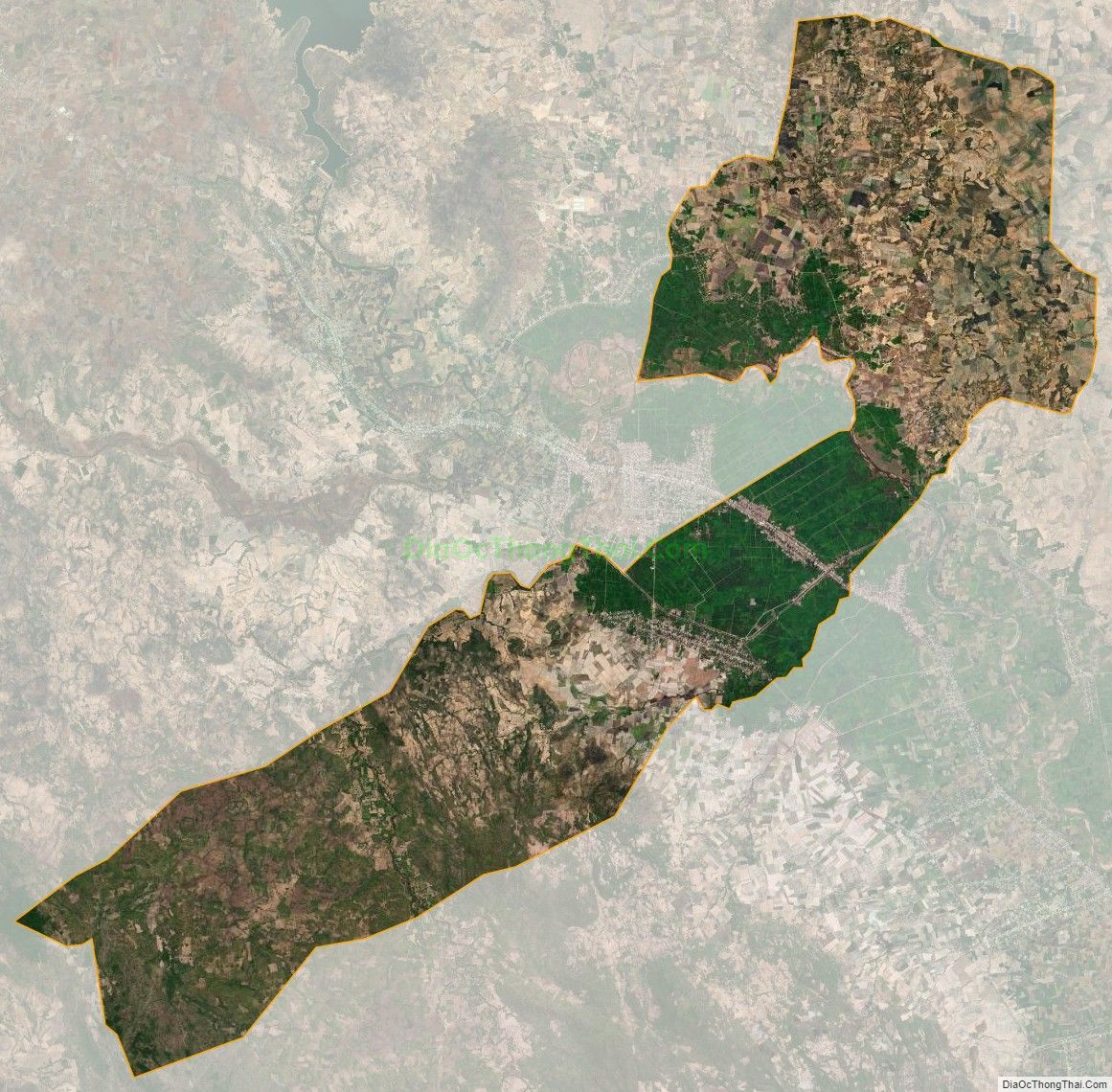 Bản đồ vệ tinh xã Ia Sol, huyện Phú Thiện