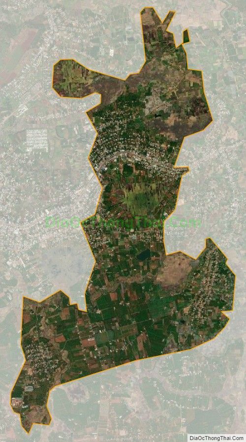 Bản đồ vệ tinh xã Chư Ă, thành phố Pleiku