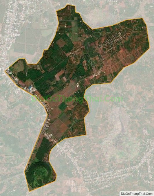 Bản đồ vệ tinh xã Chư HDrông (cũ), thành phố Pleiku