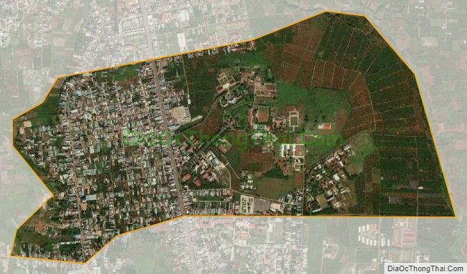 Bản đồ vệ tinh phường Đống Đa, thành phố Pleiku