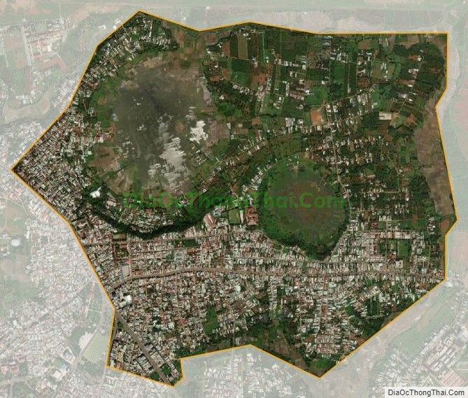 Bản đồ vệ tinh phường Hoa Lư, thành phố Pleiku