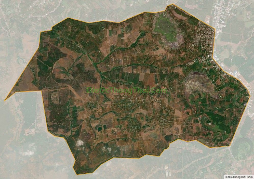 Bản đồ vệ tinh xã Ia Kênh, thành phố Pleiku
