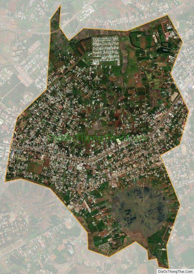 Bản đồ vệ tinh phường Thắng Lợi, thành phố Pleiku