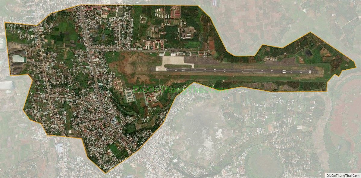 Bản đồ vệ tinh phường Thống Nhất, thành phố Pleiku