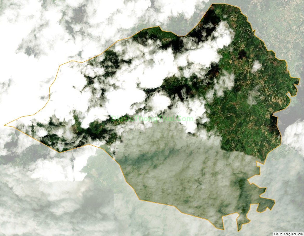 Bản đồ vệ tinh xã Đường Hồng, huyện Bắc Mê