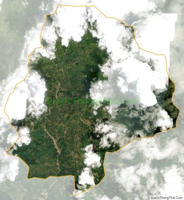 Bản đồ vệ tinh xã Giáp Trung, huyện Bắc Mê