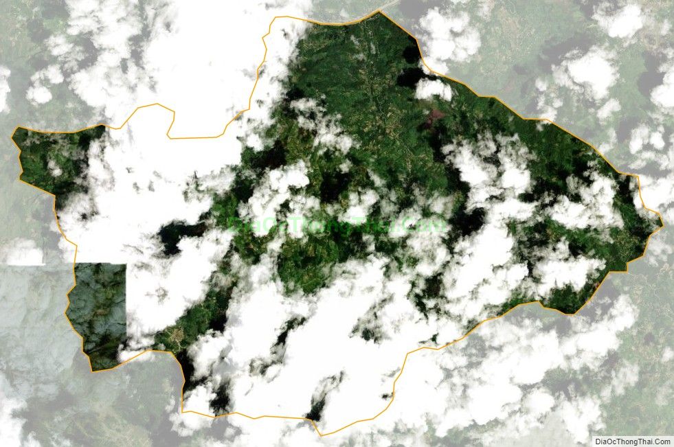Bản đồ vệ tinh xã Yên Cường, huyện Bắc Mê