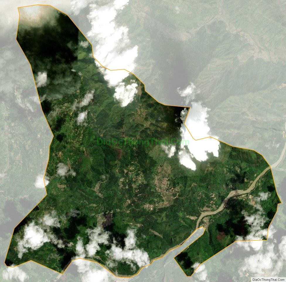 Bản đồ vệ tinh xã Yên Phong, huyện Bắc Mê