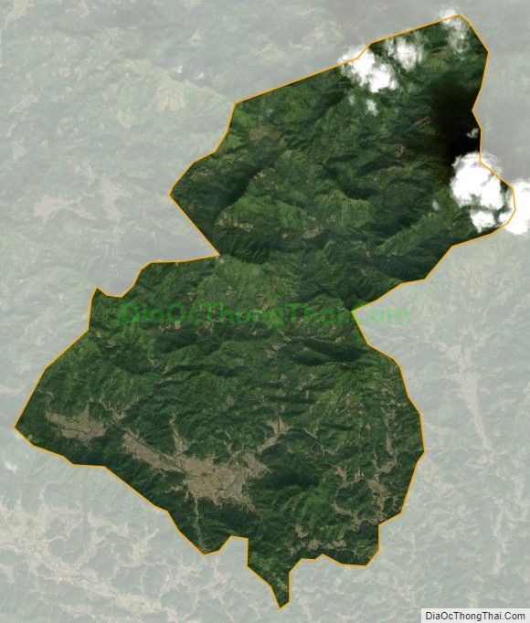 Bản đồ vệ tinh xã Hữu Sản, huyện Bắc Quang