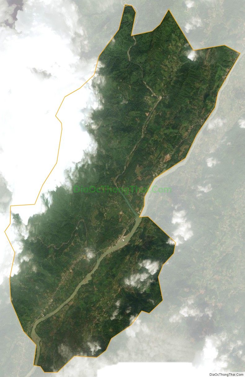 Bản đồ vệ tinh xã Tân Thành, huyện Bắc Quang