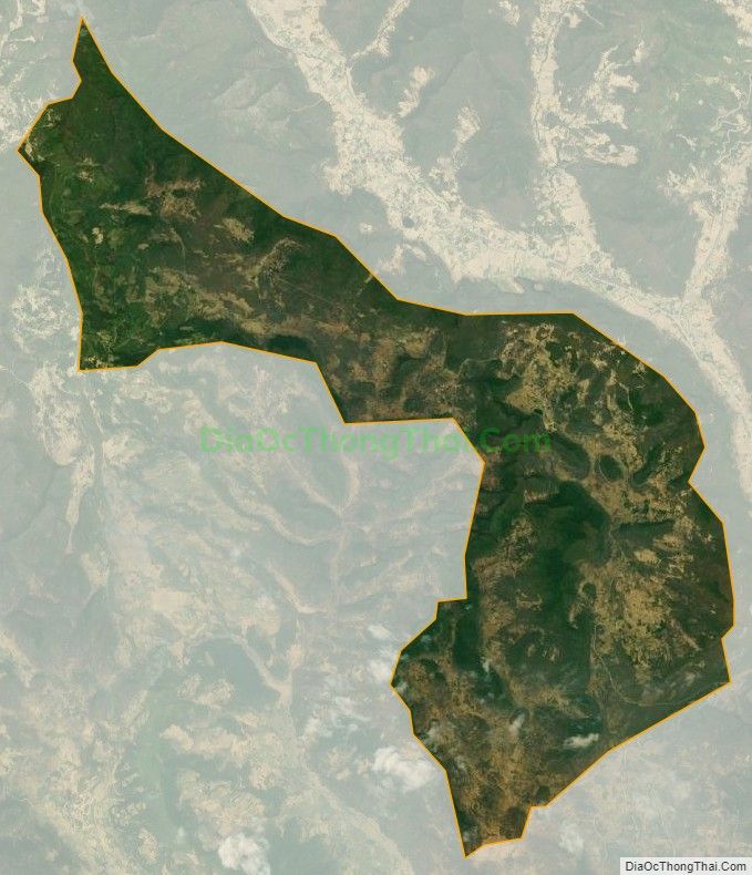 Bản đồ vệ tinh xã Lũng Thầu, huyện Đồng Văn
