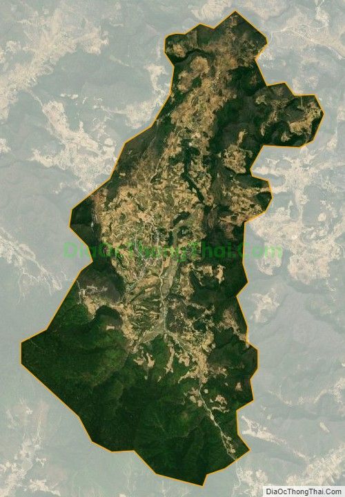 Bản đồ vệ tinh thị trấn Phó Bảng, huyện Đồng Văn