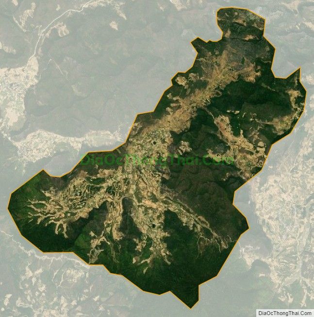 Bản đồ vệ tinh xã Phố Là, huyện Đồng Văn